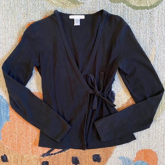 90s I Anthropologie I A Pleasant Surprise Is In Store For You I Faux Wrap Top - Picture 4 of 16